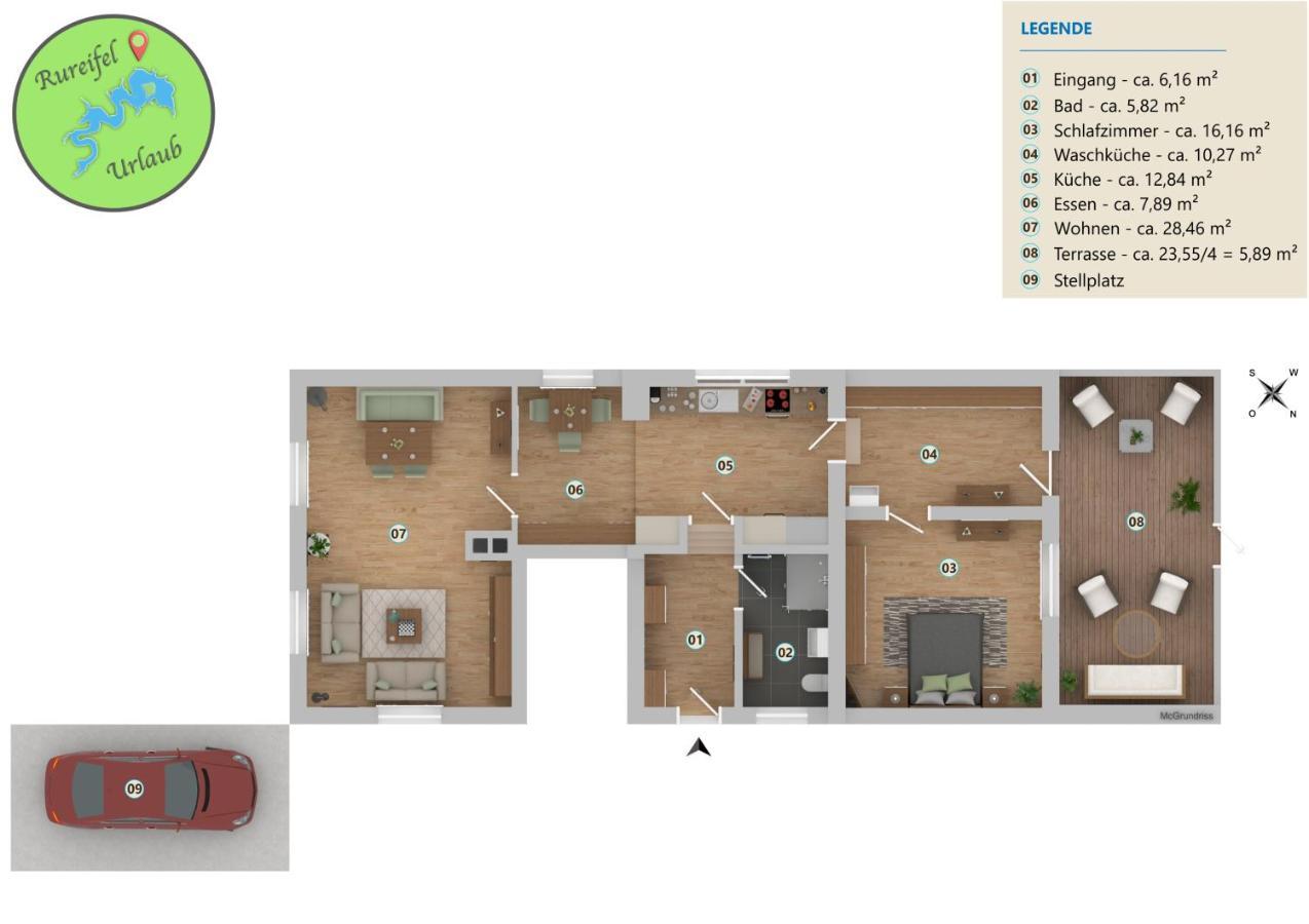 Ferienwohnung Katharina 4 Sterne Laut Dtv Wallbox 11Kw Nideggen Exterior foto